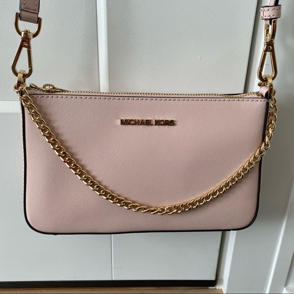 Pale pink Michael Kors small crossbody